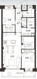 赤坂アパートメント 3階 間取り図