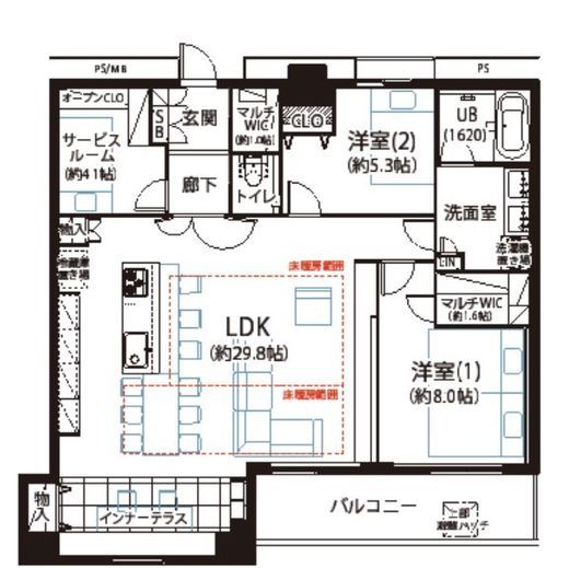 東京シーサウスブランファーレ 35階 間取り図