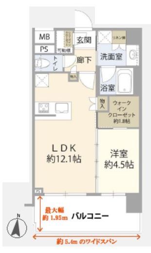 カスタリア目黒鷹番 2階 間取り図