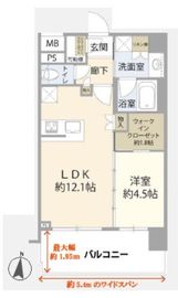 カスタリア目黒鷹番 2階 間取り図