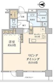 コスモポリス品川 18階 間取り図