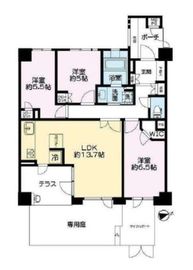 カスタリア中目黒 1階 間取り図