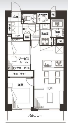 メガロン大井町 9階 間取り図
