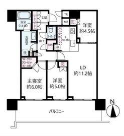 パークタワー晴海 28階 間取り図