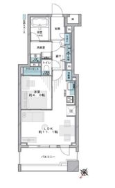 日本橋ヴォアール 8階 間取り図