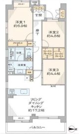 HF白金高輪レジデンス 4階 間取り図