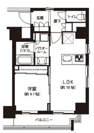 ヴァースクレイシア江戸川橋レーヴ 3階 間取り図