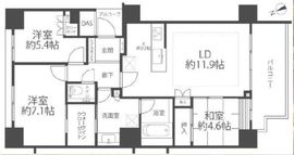 カスタリア北沢 7階 間取り図