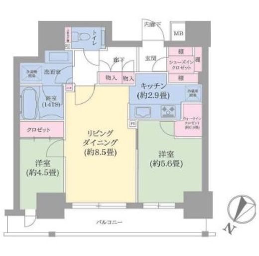 王子飛鳥山ザ・ファーストタワー＆レジデンス 19階 間取り図
