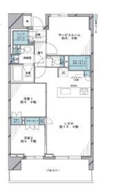 プレシス田端ノワール 2階 間取り図