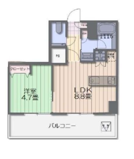 KDXレジデンス白金2 3階 間取り図