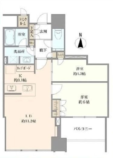 白金ザ・スカイ 13階 間取り図