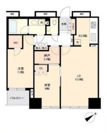 パートナーシップアパートメント 16階 間取り図