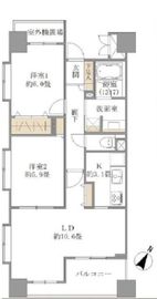 カスタリア目黒かむろ坂 6階 間取り図