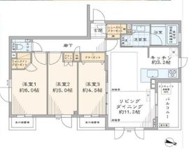 シティハウス文京小日向 3階 間取り図