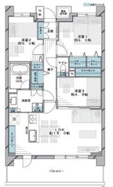 KDXレジデンス白金1 2階 間取り図