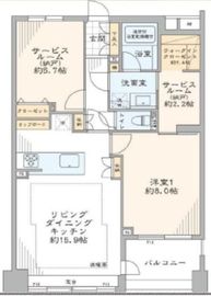 ファミールアクアージュ 9階 間取り図