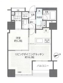 ローレルタワールネ浜松町 17階 間取り図