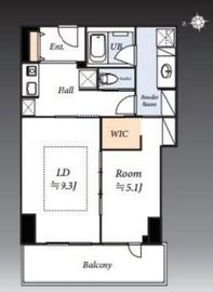 アクシア麻布 8階 間取り図