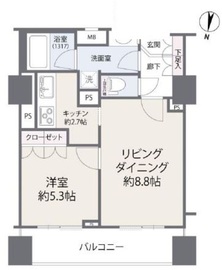 Feel A 渋谷 9階 間取り図