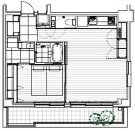 虎ノ門ガーデン 3階 間取り図