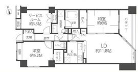 ディオレ西新宿 4階 間取り図
