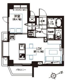 マイキャッスル千駄ヶ谷 3階 間取り図