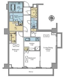 ザ・パークハウス元麻布 2階 間取り図