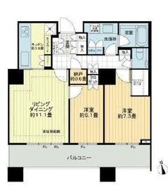 パークコート麻布十番ザタワー 15階 間取り図