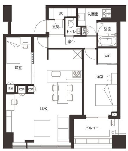 白金ザ・スカイ 29階 間取り図