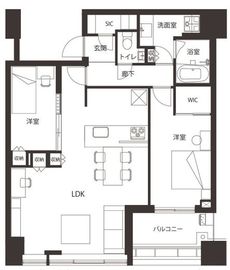 白金ザ・スカイ 29階 間取り図