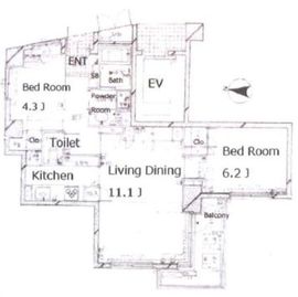 パークアクシス方南町 3階 間取り図