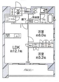 クリオ東神田 12階 間取り図