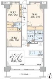 朝日マンション五反田 4階 間取り図