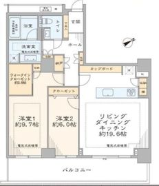 代官山アドレス ザ・タワー 30階 間取り図