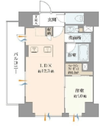 ピアース赤坂 3階 間取り図