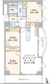 ユニーブル恵比寿 5階 間取り図