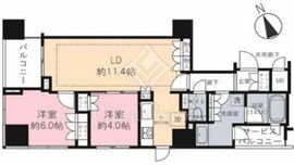 インプレストタワー芝浦エアレジデンス 8階 間取り図