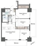 プレシス汐留 5階 間取り図