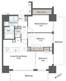 プレシス汐留 5階 間取り図