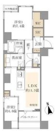 ライオンズクオーレ東京八丁堀 3階 間取り図