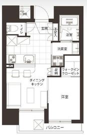 フリーディオ神楽坂 9階 間取り図