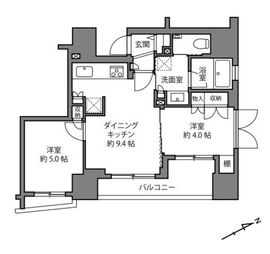 プレミスト四谷カレントコート 5階 間取り図