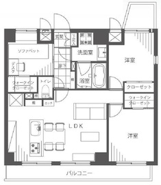 クレッセント中目黒 9階 間取り図