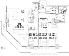 プランドール水天宮 21階 間取り図