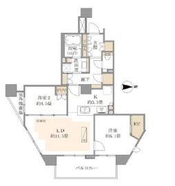 ライオンズ東中野 3階 間取り図