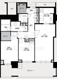広尾ガーデンフォレスト 3階 間取り図