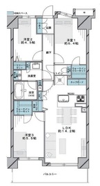 A-フロントステージメイツTATSUMI 1階 間取り図