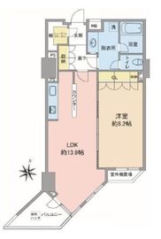 Feel A 渋谷 12階 間取り図