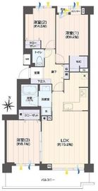 パークアクシス代官山 3階 間取り図